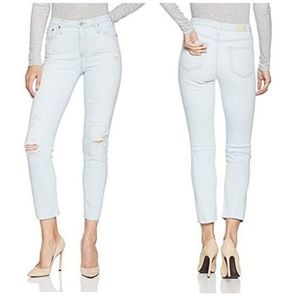 NWT AG The Isabelle Highrise Straight Crop Jean